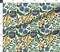 Wildflower Graceful Flowers Blossoms Petals Blue Green Orange Marigold Daisy Custom Printed Fabric by Spoonflower Various Fabrics by the Yard or Fat Quarter